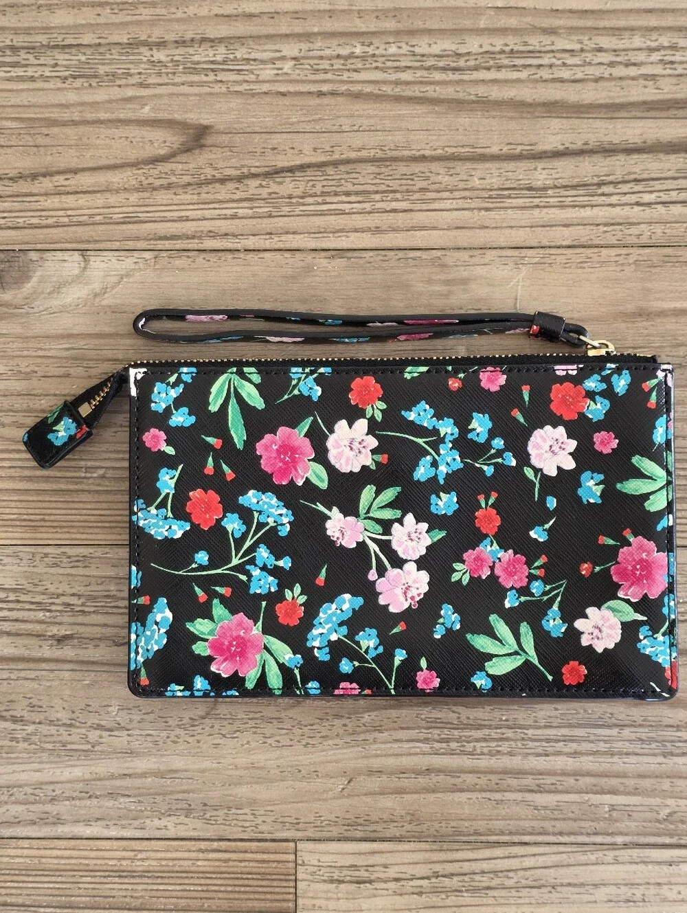 kate spade Black Floral Wristlet Clutch